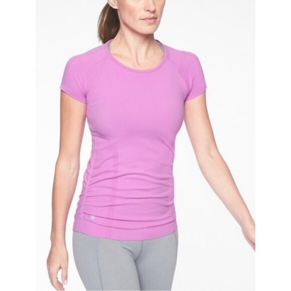 Athleta Speedlight Seamless Tee Purple M - Picture 1 of 6